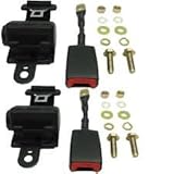 Fat Cat Golf Retractable Seat Belts (2) Fits E-Z-G0 Club Car Yamaha
