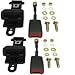 Fat Cat Golf Retractable Seat Belts (2) Fits E-Z-G0 Club Car Yamaha