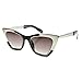 zeroUV - Womens High Fashion Metallic Futuristic Stunning Cat Eye Sunglasses