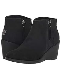 Skechers BOBS Tumble Weed para mujer. Botines de espuma viscoelástica con cremallera lateral.