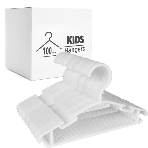 Kids Hangers 100 Pack Childrens Hangers Plastic Hangers for Childrens