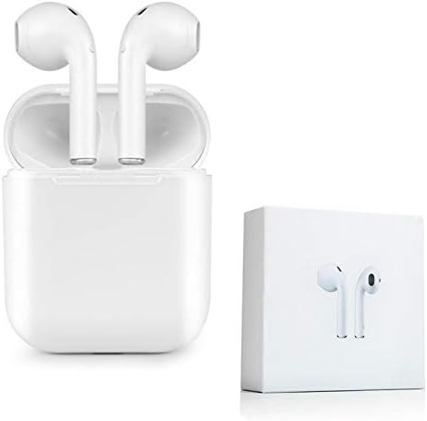 True Wireless Earbuds Bluetooth Noise Isolating Water-Resistant Headphones Touch Control Sports in-Ear Earbud TWS Stereo Sound Mini Headset Built-in Mic Extra Bass Portable Charging Case