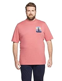 IZOD Camiseta estampada de manga corta grande y alta para hombre