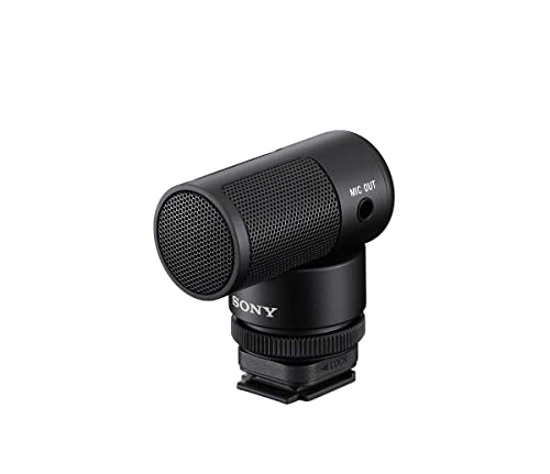 Sony ECM-G1, Shotgun Mikrofon, Klarer Klang, Windschutz, Kompakt & Leicht, Ideal für Kameras, Vlogs, Content Kreation, Streaming