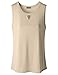 Doublju Womens Basic Crewneck Keyhole Front Tank Top