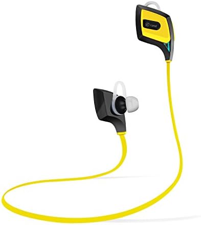 CMR,Wireless Sport Bluetooth Earphone V4.1 Fashion Headset Music Headphone for iPhone Samsung LG HTC and Other Bluetooth Devices (Yellow)