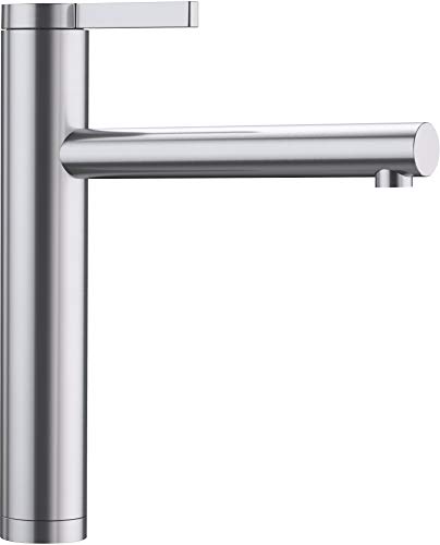 Kitchen Sink tap with a Fixed spout from Blanco Linee - Brushed Steel - 517595