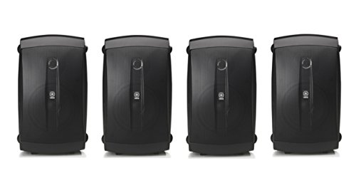 Yamaha High-Performance 130 Watt Natural Surround Sound 2-Way Indoor/Outdoor Weatherproof Home Theater Speakers (Set Of 4)