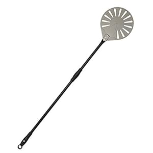 Pizzaschep Hard Geanodiseerde Aluminium Pizzaschuiver met Afneembare Handgreep voor Compacte Opslag van Zelfgemaakte…