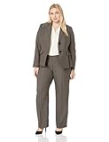 Le Suit Women's Plus Size 2 Button Notch Collar