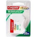 3 Pack Colgate Total Size 25m Mint Dental Floss