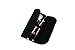 PUEEN 5 Piece Pink Synthetic Hair Travel Makeup Brush Set in Travel Bag - Includes 8 Different Brushes-BH000008