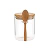 Creature Pot Seizoensgebieden Container Spice Glass Bus Potten met Lepel Verzegeld Hout Deksel (en) LNNDE