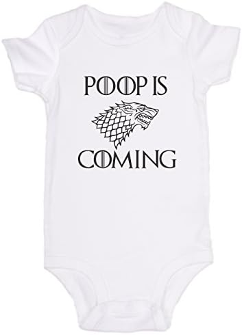 JoviGear "Poop is Coming" Game Of Thrones Baby Onesie Newborn Top