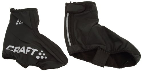 Craft Sportswear Unisex Rain Reflective Bike Cycling Shoe Cover Bootie: protective/riding/cooling, Black, Medium
