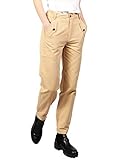 MEXUER Women’s Khaki Cargo Pants High Rise Long Trousers Straight-Fit Outdoor Casual Pants Jogger Work Pants with Pockets