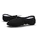 WELOVE Girls Canvas Ballet Shoes/Ballet Slipper/Dance Shoe/Yoga Shoes Split Sole Flats (US7 for Women, Black)