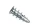 CONFAST Zinc Self-Drilling Drywall/Hollow-Wall Anchor Kit with Screws, 200 Pieces (100 Anchors+100 Screws) Includes #8 Anchors with Screws (Metal)