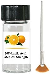 30% Lactic Acid (Professional Grade) Peel with Fan Brush - Age Spots,Lines,Wrinkles,Acne - LeWilnet