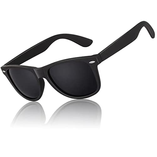 LINVO Men's Women's Polarized Sunglasses Driving Protection 100% UV400 Retro 80s Design