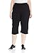 Champion Women's Plus-Size Jersey Capri, Black, 4X