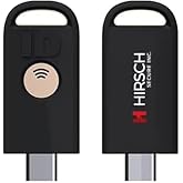 Hirsch Secure uTrust FIDO2 Gov FIPS 140-3 validated Security Key NFC and USB Type C (Type C)