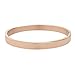 7th Element Love Bangle Polished Stainless Steel Classical Band Bangle Bracelet for Womens Mens 6.3inch-7.1inch