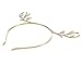 Wiipu Christmas Gift Hairbands Rhinestone Alloy Deer Horn Antler Shape Headbands(D908)