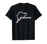 Classic 1 Nurburgring Track Map Graphic Tee Shirt T-Shirt