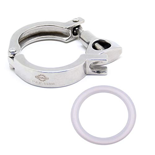 thumbnail image 2 of 13MHHM Stainless Steel 304 Single Pin Heavy Duty Tri Clamp With Wing Nut For 2 of 14