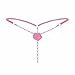 Clearance Sale! Women's Intimates WEUIE Ladies Lace Sexy Open Burned-Crotch V-string Panties Knickers Underwear Thong (Free Size, Pink)