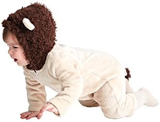 Animal Style Cute Lion Baby Bodysuits, All In One Jumpsuit, Super Soft Fleece (3 Y)