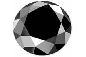 GLITZ DESIGN Round Cut Black Loose Diamond (AAA)