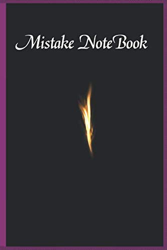 mistake notebook: notebook to write your mistakes of the days 100 page size 6*9 inch