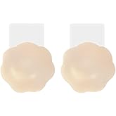 COCO BRANDS Womens Silicone Nipple Covers - Self Adhesive Reusable Pasties Breast Petals and Lifting Nipple Covers for Women