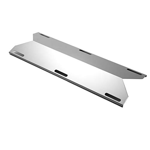 YIHAM KS745 BBQ Heat Shields for Jenn-air Grill Parts, Grill Heat Tent Heat Plate Replacement, Burner Cover for Nexgrill, Glen Canyon Gas Grills, 17 3/4 inch x 6 3/8 inch, Stainless Steel, Set of 3