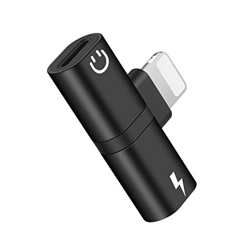 Headphone Jack Adapter for iPhone 6/7/8/10/X/6 Plus/7 Plus/8 Plus/XS/XS MAX/XR Dongle Dual Earphone Cables Headset Adaptor Splitter AUX Audio Accessories Headset Connector Convertor, Support All iOS