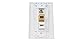 RiteAV 1 Port Coax Cable TV- F-Type Phone RJ11 RJ12 1 Port Cat5e Ethernet Wall Plate Oversized White