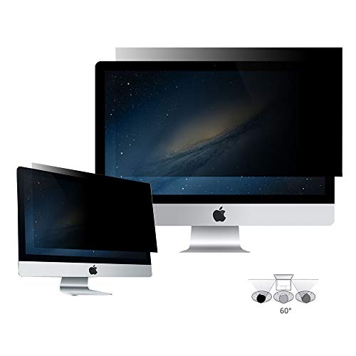 CLKJ 27 inch iMac Privacy Screen Filter – Anti-Glare, Anti-Scratch, Blocks 96% UV – Privacy Filter Protector Exclusive for Apple Desktop Computers iMac 27 Inch
