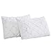Vaulia Lightweight Microfiber Decorative Pillow Shams, Pinch Pleat Design Standard Size (20x26), White Color 2-Pack