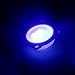 Amarine-made Boat Marine RV Auto 12 Volt LED Square Courtesy Floor Light Companion Way Blue 12v Light -Bezel Color: Black