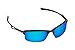 New SEEK Replacement Lenses Oakley WIRETAP - Polarized Red Blue