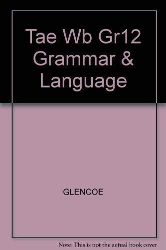 Language Arts Grammar & Language Workbook, Grade 12, Teacher's Annotated Edition - //coolthings.us