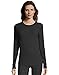 Hanes Women’s Long Sleeve Thermal Waffle Knit Crew with FreshIQ and X-Temp Technology Blackthumb 1