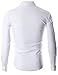 FLATSEVEN Men's Slim Fit Casual Button Down Dress Shirt Long Sleeve (SH600) White, S
