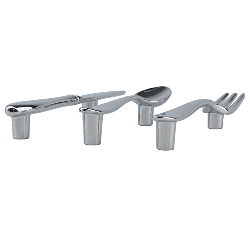 image for Ogrmar 6PCS Creative Knife Spoon Fork Kitchen Cabinet Closet Drawer Pu