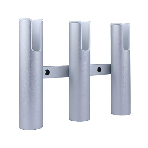 Wandmontierte 3 Röhren Aluminium Rutenhalter für 3 Ruten, passend für Marine Yacht Boot LKW Wohnmobil – Bild 4