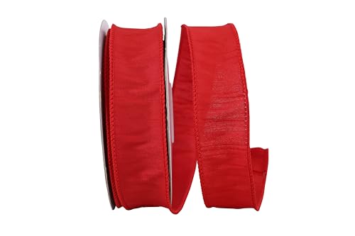 Reliant Ribbon 92975W-065-09H Dupioni Supreme Wired Edge Ribbon, 1-1/2 Inch X 2…