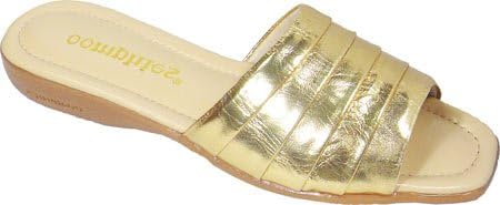 Oomphies Women's Destiny,Gold Leather,US 7 W
