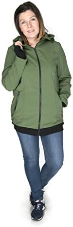 FUN2BEMUM 3in1 Softshell Babywearing jacket maternity coat KHAKI GREEN NP16